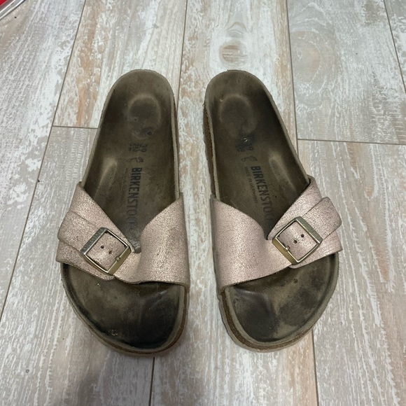 Birkenstock Madrid rose gold size 39